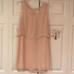 Chiffon mini dress.